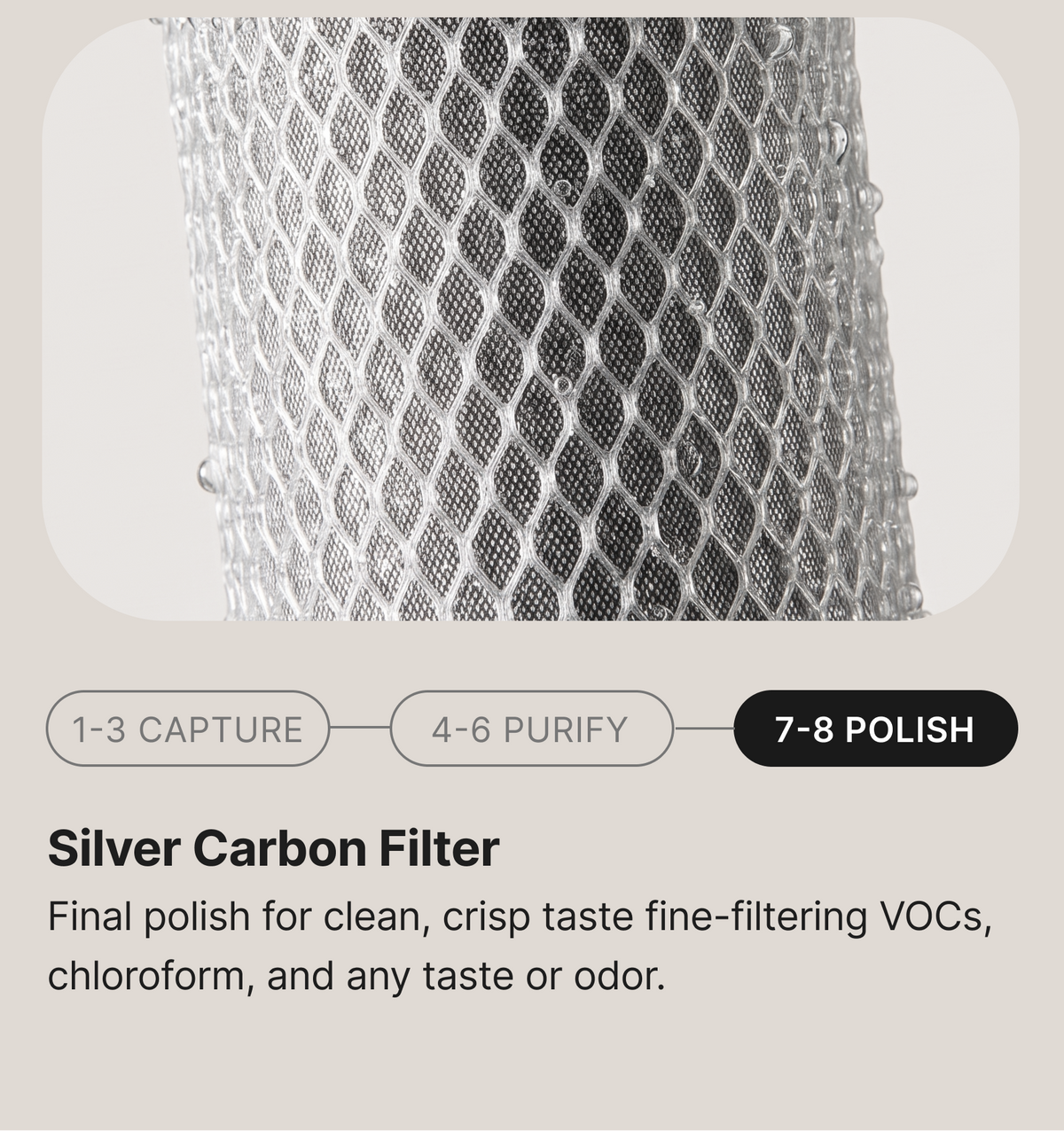 Silver Carbon Filter